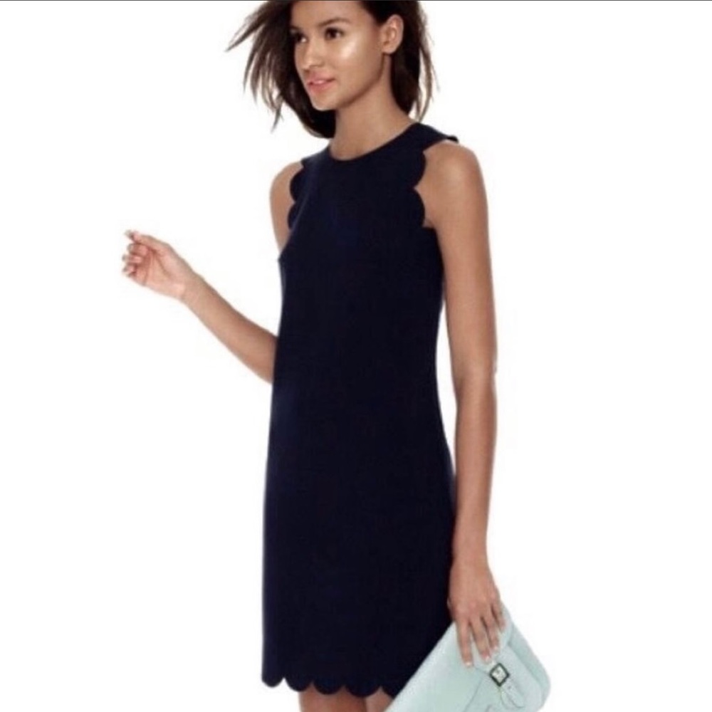 J. Crew Scalloped Shift Dress